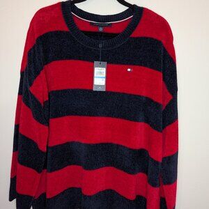 Tommy Hilfiger XL Striped Blue Red sweater